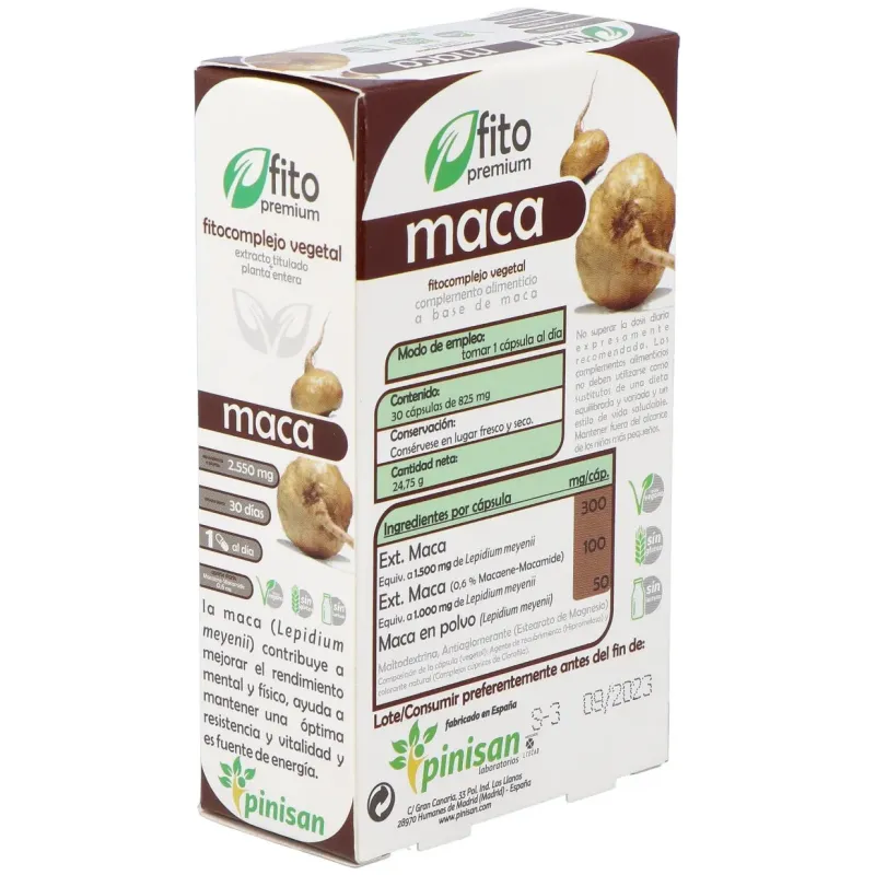 Pinisan Fitopremium Maca 30 Cápsulas | Farmacia Barata Pinisan Fitopremium Maca 30 Cápsulas | Farmacia Barata