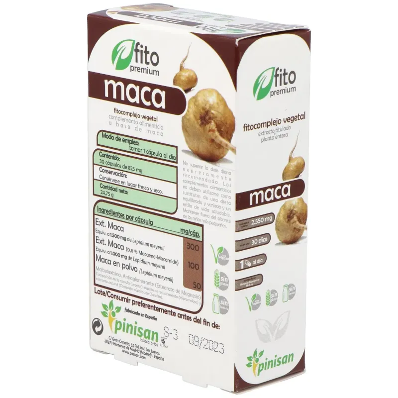 Pinisan Fitopremium Maca 30 Cápsulas | Farmacia Barata Pinisan Fitopremium Maca 30 Cápsulas | Farmacia Barata