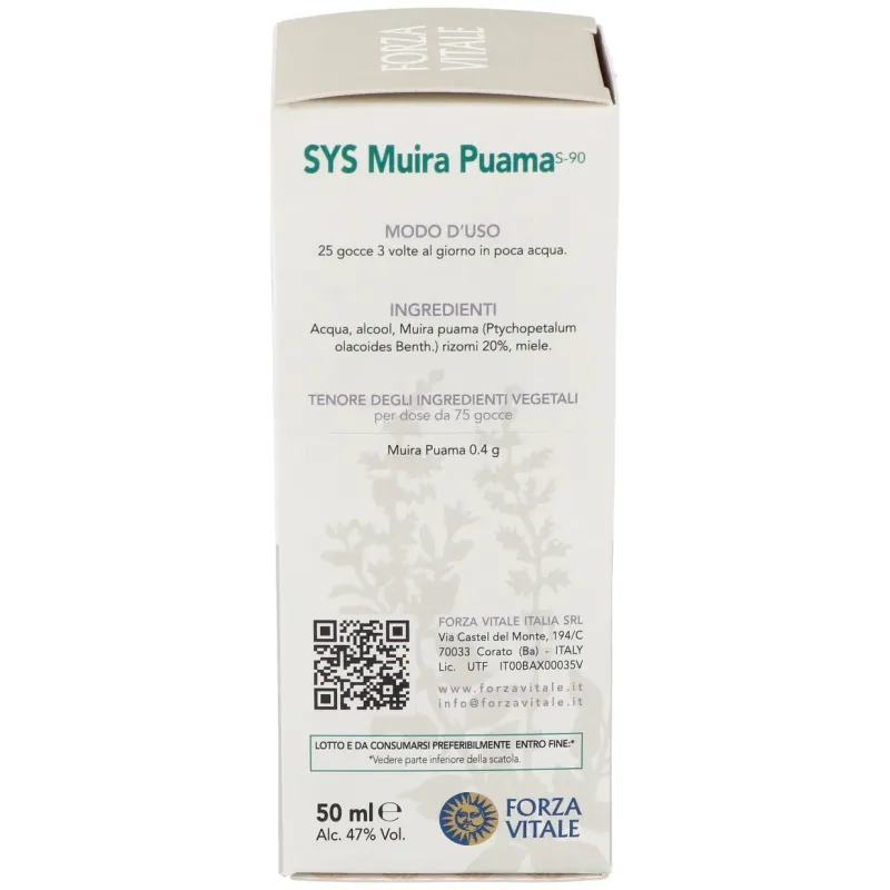 Forza Vitale Tónico Sys Muira Puama 50 ml | Farmacia Barata Forza Vitale Tónico Sys Muira Puama 50 ml | Farmacia Barata