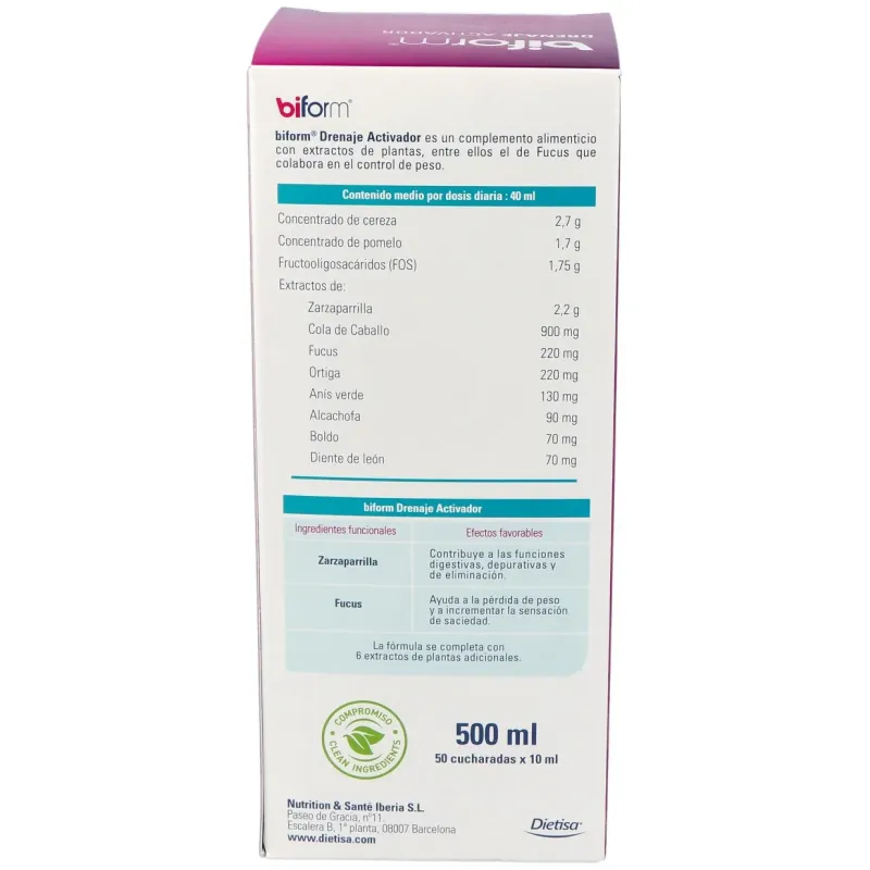 Biform Drenaje Elixir 500 ml | Farmacia Barata