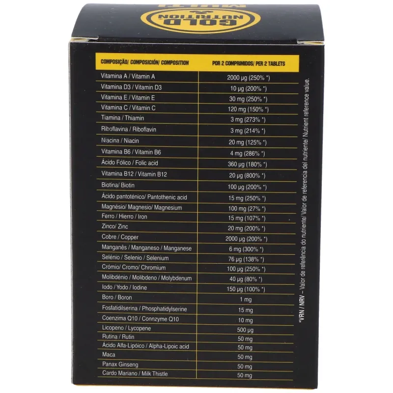Gold Nutrition Multivitamínico 60 comp | Farmacia Barata Gold Nutrition Multivitamínico 60 comp | Farmacia Barata