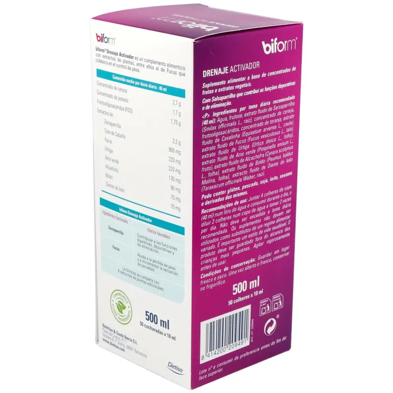 Biform Drenaje Elixir 500 ml | Farmacia Barata