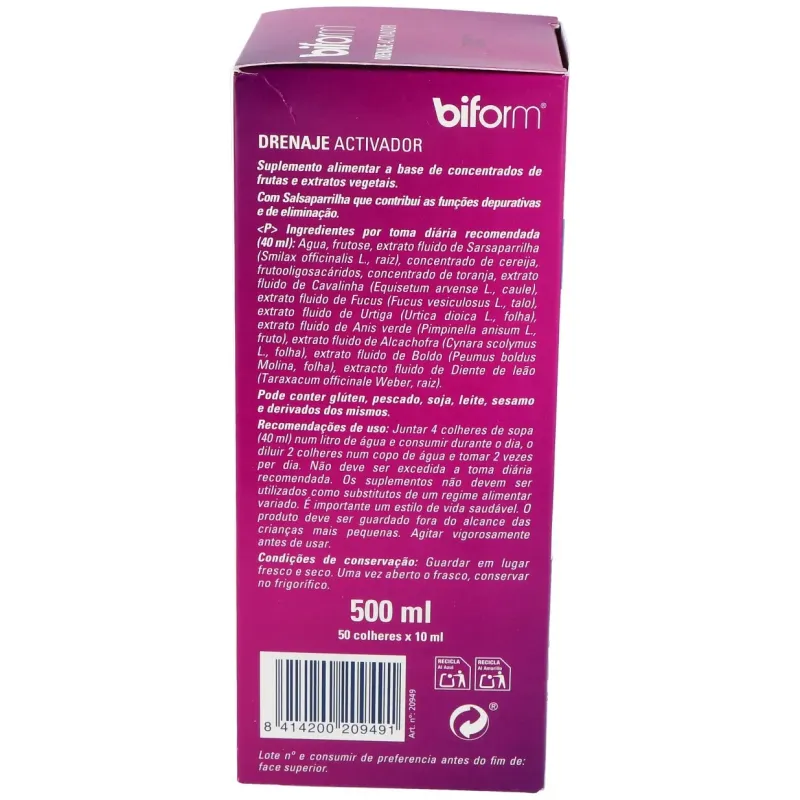 Biform Drenaje Elixir 500 ml | Farmacia Barata
