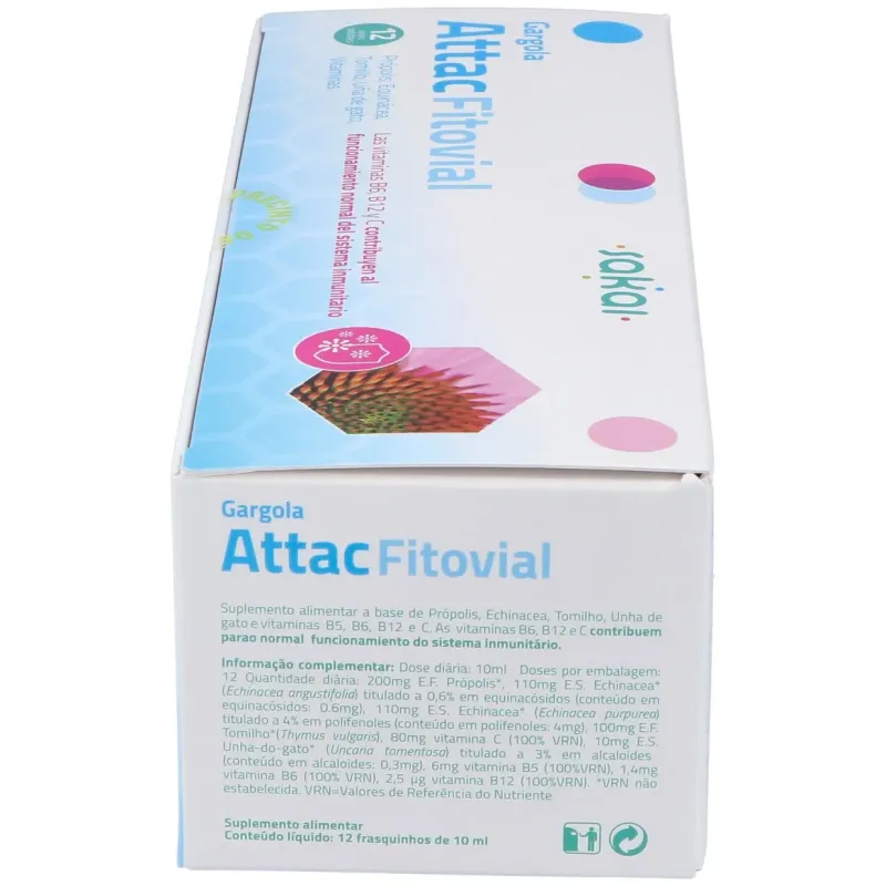 Gargola Fitovial Attac 10 ml x 12 Viales Sakai | Farmacia Barata