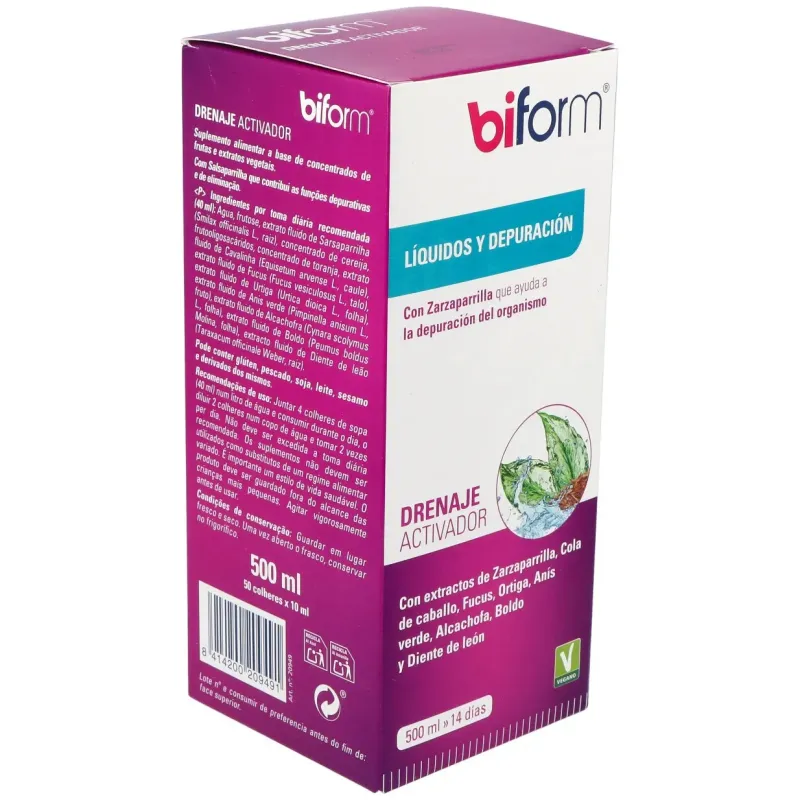 Biform Drenaje Elixir 500 ml | Farmacia Barata