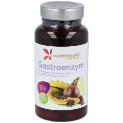 Mundo Natural Gastroenzym, 60 Cápsulas.