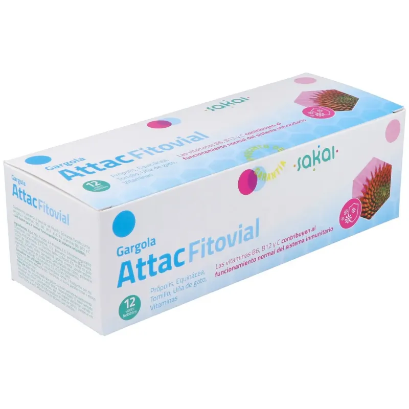 Gargola Fitovial Attac 10 ml x 12 Viales Sakai | Farmacia Barata