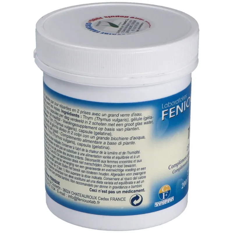 Fenioux Thym (Tomillo) 200 cápsulas | Farmacia Barata Fenioux Thym (Tomillo) 200 cápsulas | Farmacia Barata