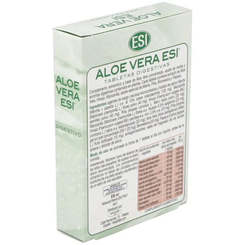 ESI Aloe Vera Digestivo, 30 Comprimidos | Farmacia Barata