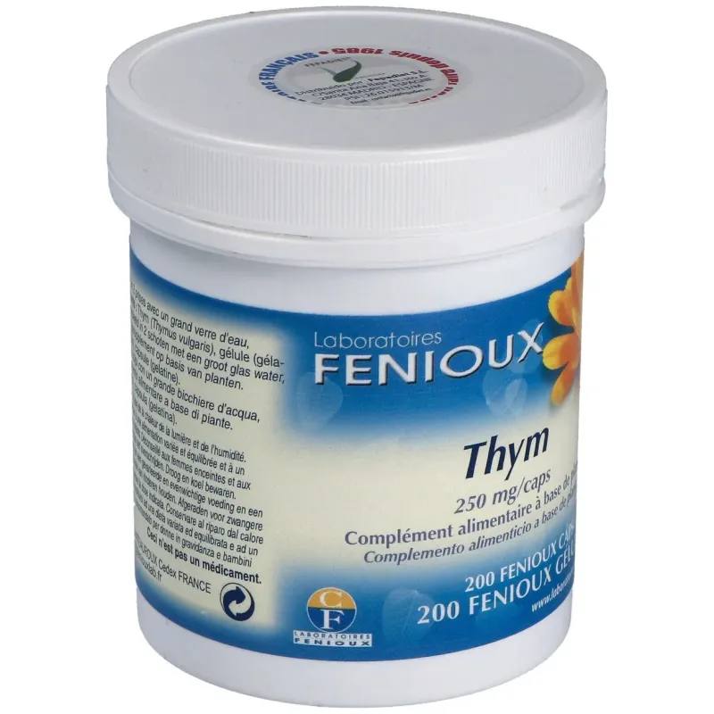 Fenioux Thym (Tomillo) 200 cápsulas | Farmacia Barata Fenioux Thym (Tomillo) 200 cápsulas | Farmacia Barata