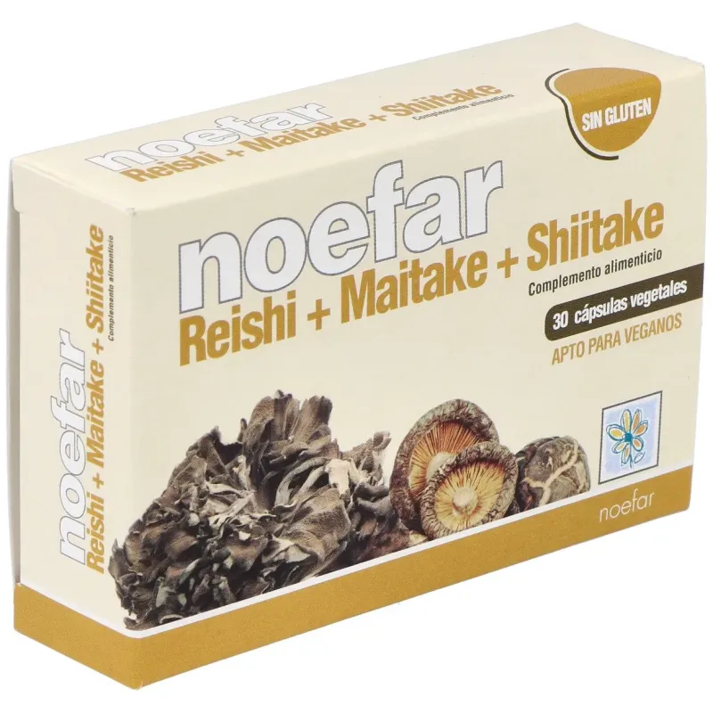 Reishi + Maitake + Shiitake 30 cápsulas | Farmacia Barata Reishi + Maitake + Shiitake 30 cápsulas | Farmacia Barata