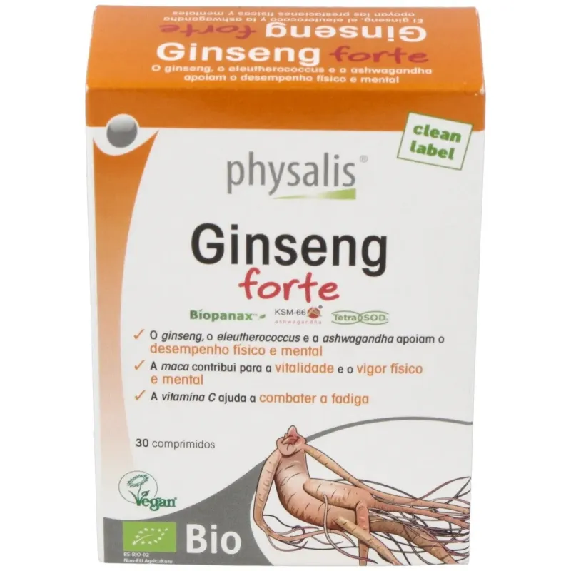 Physalis Ginseng Forte 30 comprimidos | Farmacia Barata Physalis Ginseng Forte 30 comprimidos | Farmacia Barata