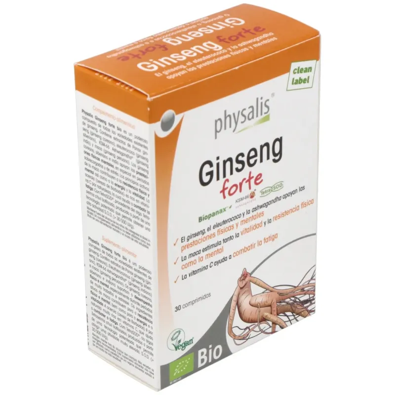 Physalis Ginseng Forte 30 comprimidos | Farmacia Barata Physalis Ginseng Forte 30 comprimidos | Farmacia Barata