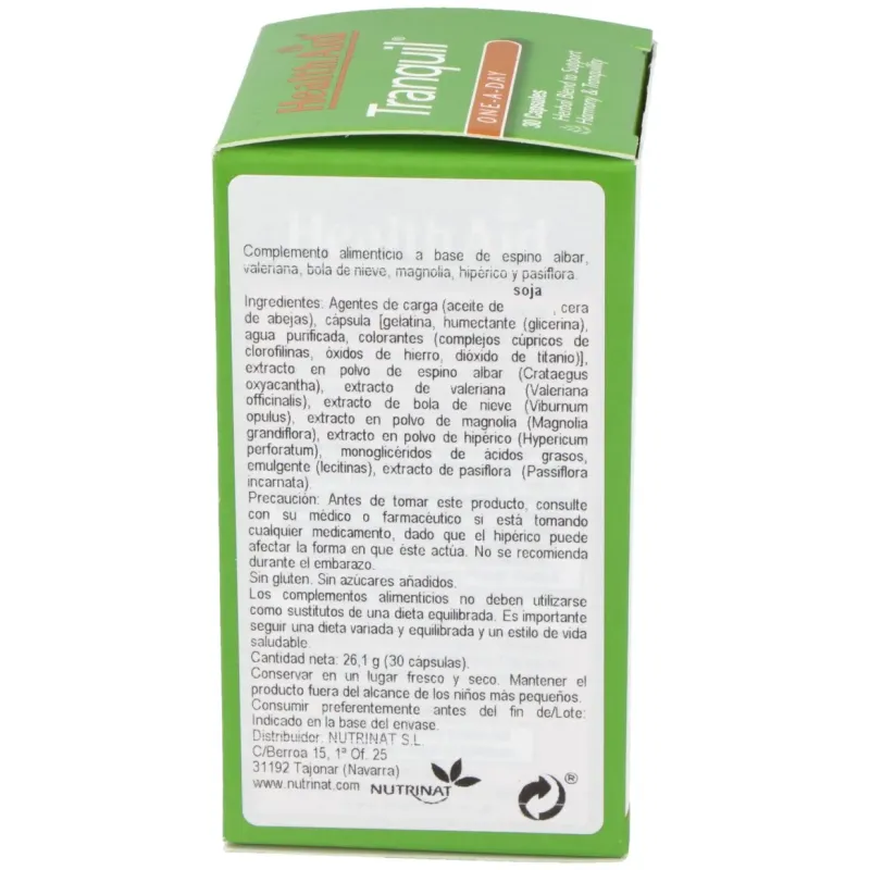 Health Aid Tranquil 30 cápsulas | Farmacia Barata Health Aid Tranquil 30 cápsulas | Farmacia Barata