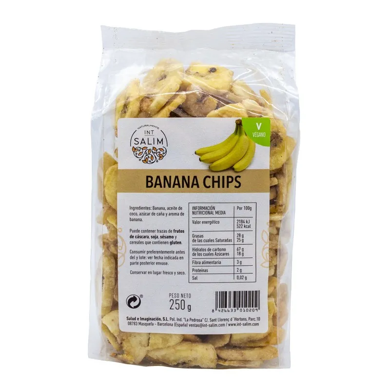 Banana Chips 250g Eco-Salim | Farmacia Barata Banana Chips 250g Eco-Salim | Farmacia Barata