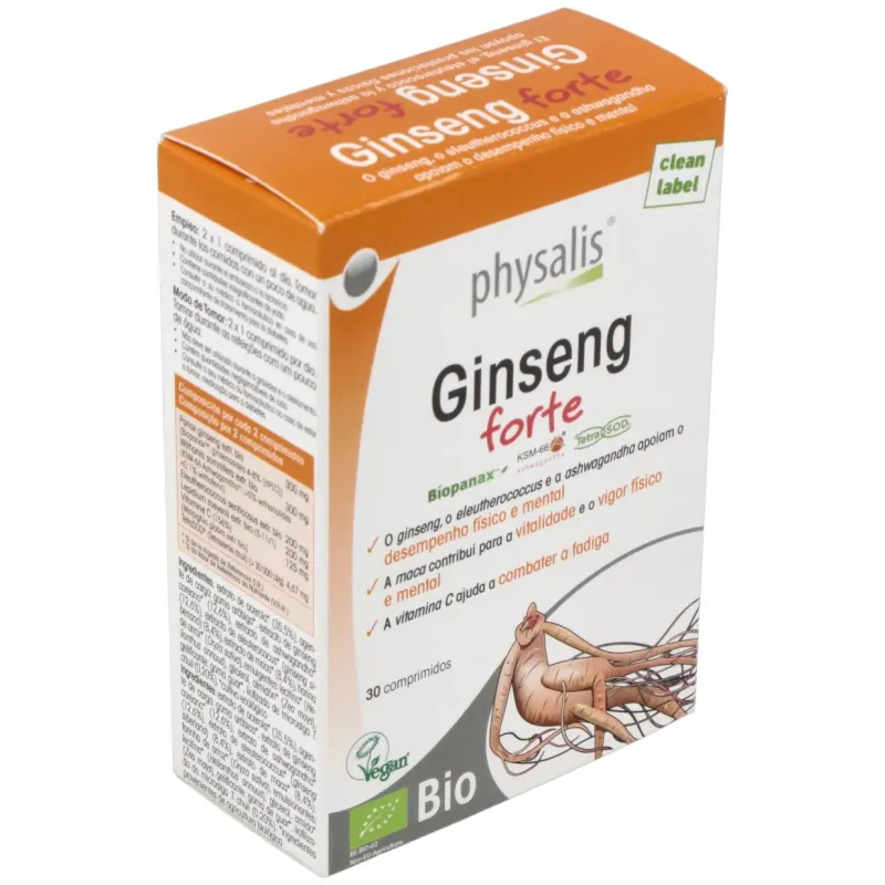 Physalis Ginseng Forte 30 comprimidos | Farmacia Barata Physalis Ginseng Forte 30 comprimidos | Farmacia Barata