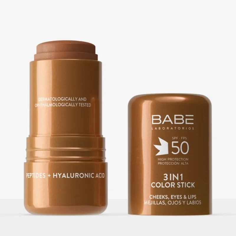 Babé 3 en 1 Color 3 Stick SPF50, 4 g | Farmacia Barata Babé 3 en 1 Color 3 Stick SPF50, 4 g | Farmacia Barata