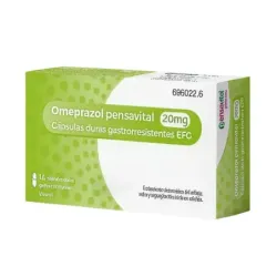 Omeprazol Pensavital 20 mg, 14 capsulas