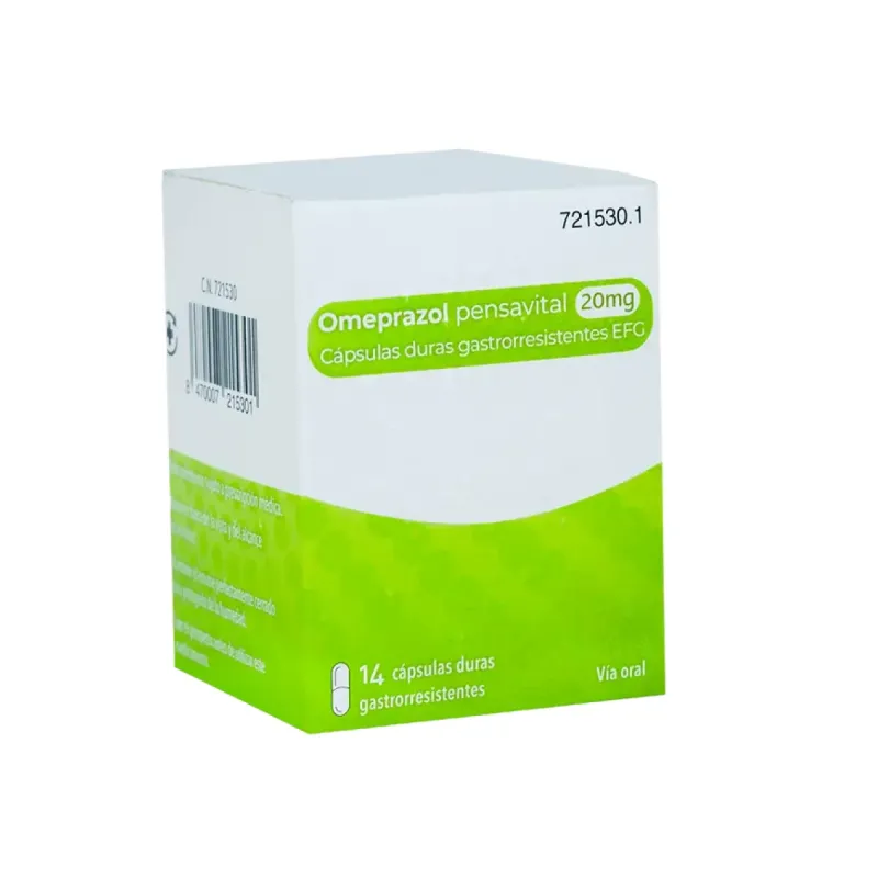 Omeprazol Pensavital 20mg, 14 cápsulas Omeprazol Pensavital 20mg, 14 cápsulas