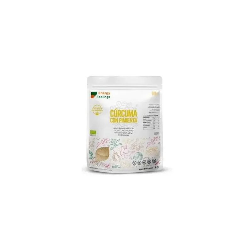 Energy feelings curcuma con pimienta polvo eco vegan sin gluten 1kg | Farmacia Barata Energy feelings curcuma con pimienta polvo eco vegan sin gluten 1kg | Farmacia Barata