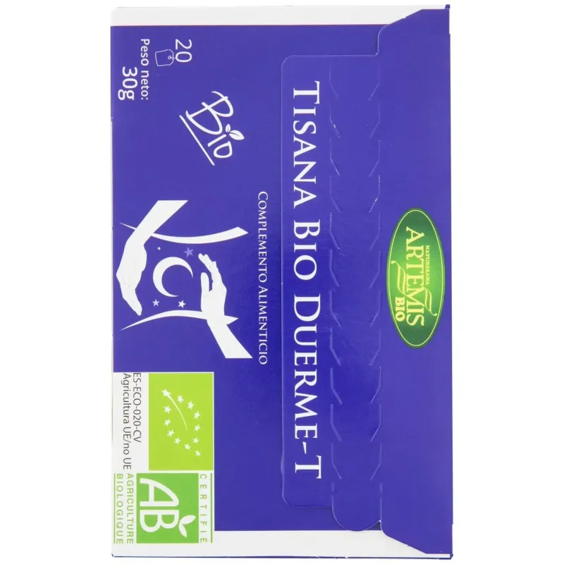 Artemis tisana duerme-t bio 20 filtros | Farmacia Barata