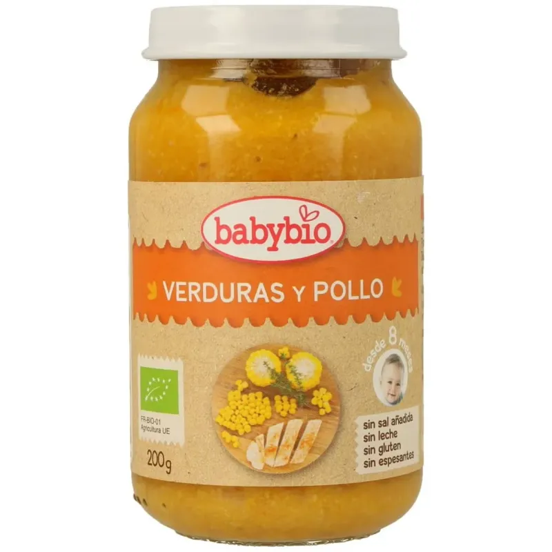 Babybio tarrito ecológico de verduras y pollo 200g | Farmacia Barata Babybio tarrito ecológico de verduras y pollo 200g | Farmacia Barata