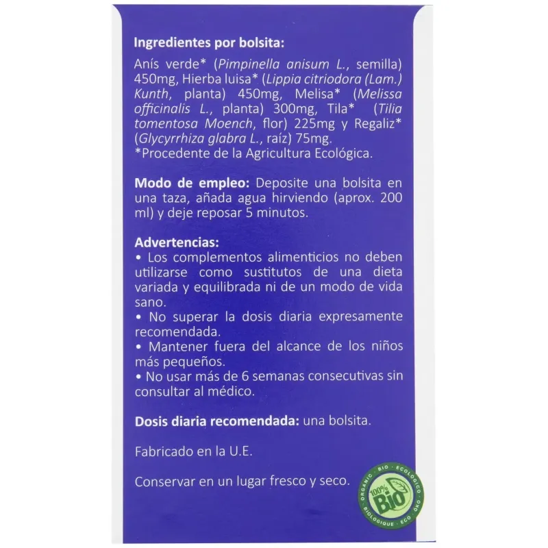 Artemis tisana duerme-t bio 20 filtros | Farmacia Barata