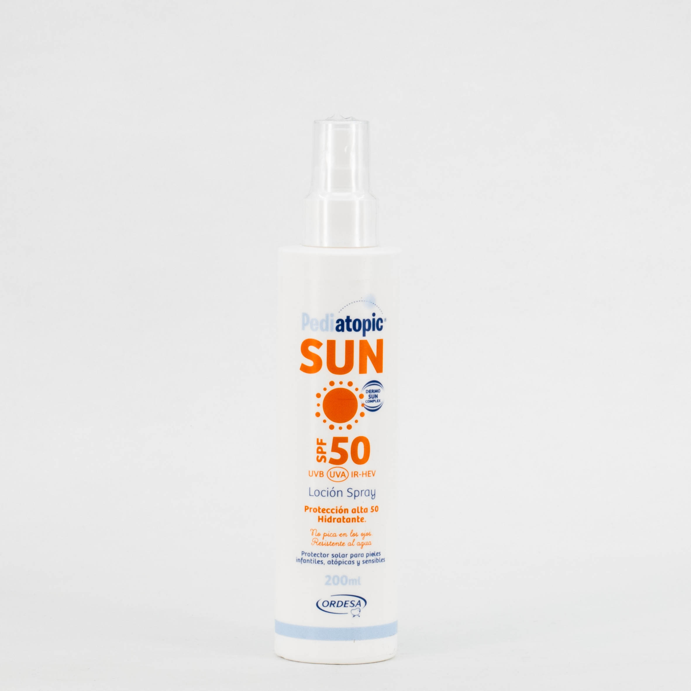 Pediatopic Sun Loción spray SPF50, 200ml.