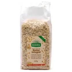 Biogra Copos de Avena Finos Integrales Bio, 500 g