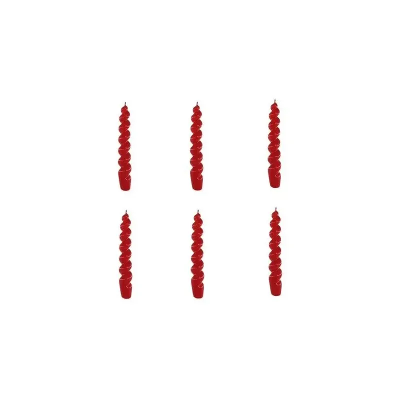 Cerabella vela bujia espiral 143 n18 roja 2_3x21cm 6uds | Farmacia Barata