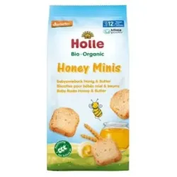 Holle honey minis organic baby rusk honey and butter +12m 100g