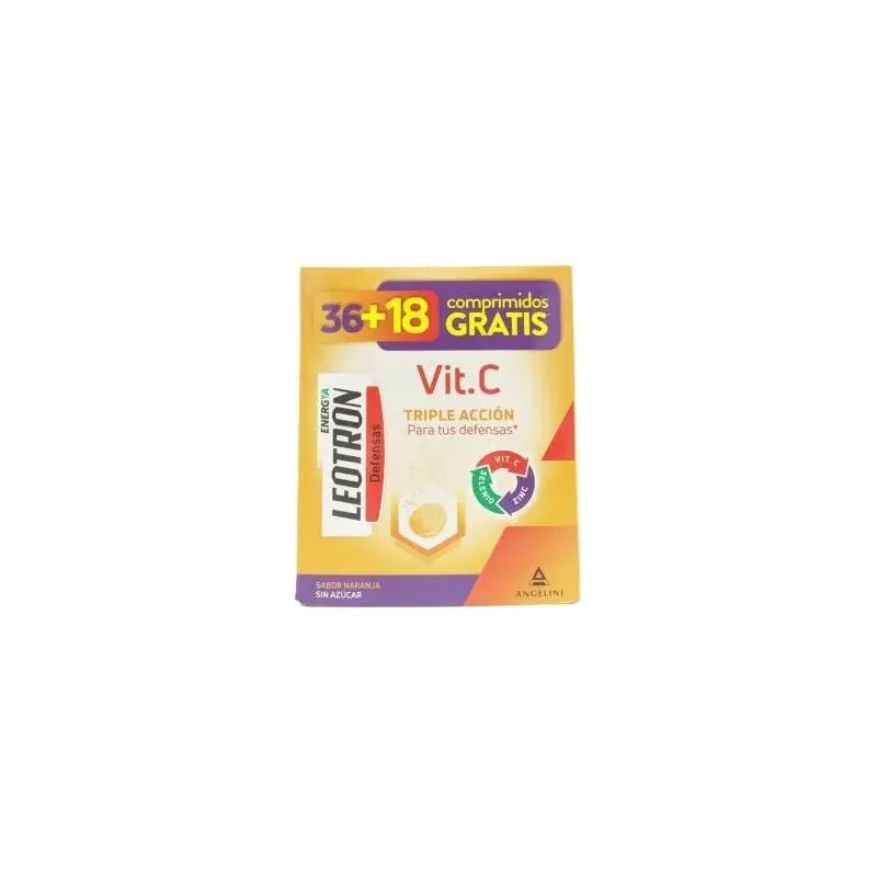 Leotron vitamina c naranja 36comp + 18comp | Farmacia Barata Leotron vitamina c naranja 36comp + 18comp | Farmacia Barata