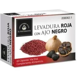 El Naturalista Levadura Roja con Ajo Negro, 60 cápsulas