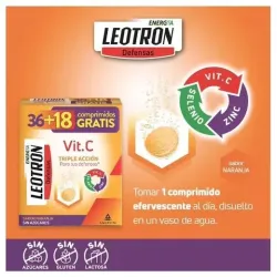 Leotron vitamina c naranja 36comp + 18comp | Farmacia Barata Leotron vitamina c naranja 36comp + 18comp | Farmacia Barata