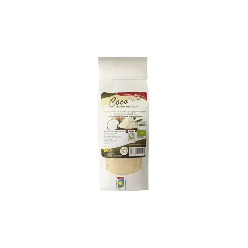 Harina de coco 400gr. bio - dream foods | Farmacia Barata