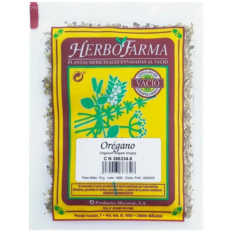 Macoesa oregano herbofarma 15gr | Farmacia Barata