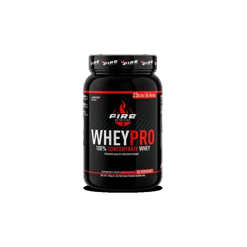 Fire nutrition wheypro concentrate strawberry 908g | Farmacia Barata