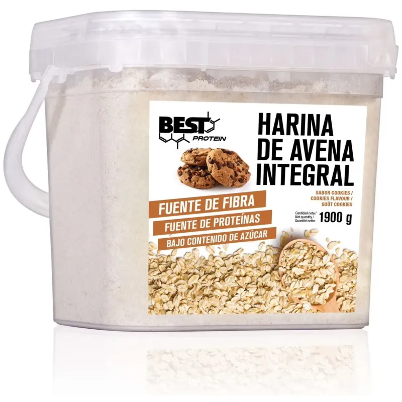Best protein harina de avena integral cookies 1900g | Farmacia Barata