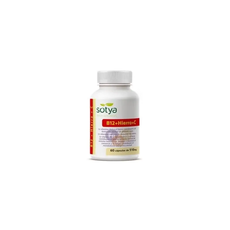 Sotya vitamina b12 hierro vitamina c 60caps | Farmacia Barata