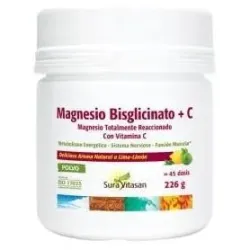 Sura Vitasan Magnesio Bisglicinato + Vitamina C, 226 g
