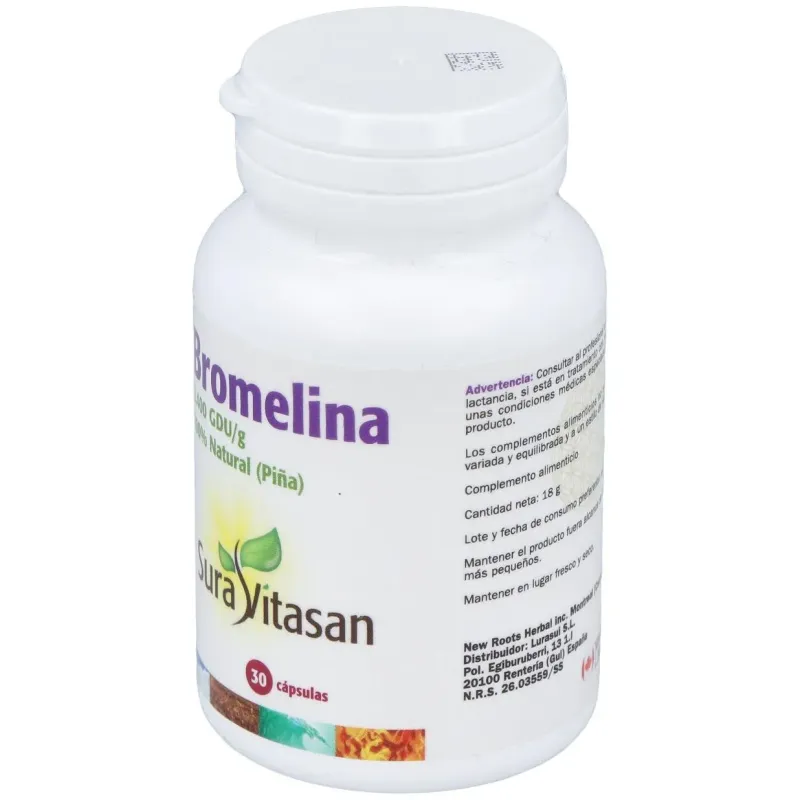 Bromelina 2400 30cap. | Farmacia Barata