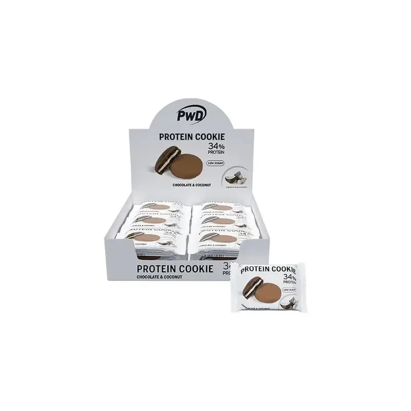 Protein cookie 34% protein choco-coconut 18uds. | Farmacia Barata