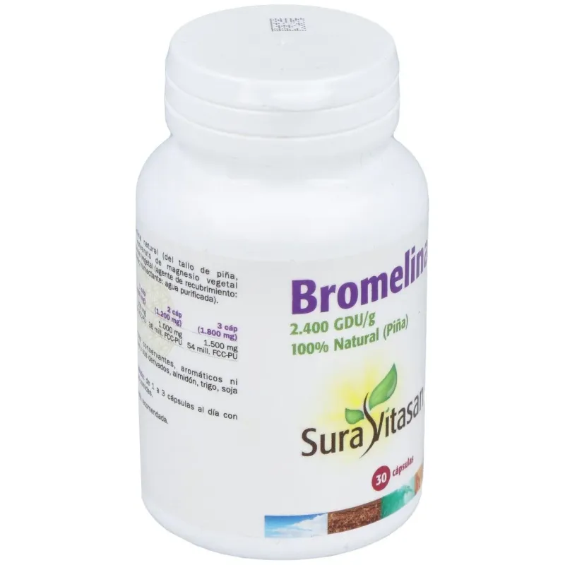 Bromelina 2400 30cap. | Farmacia Barata