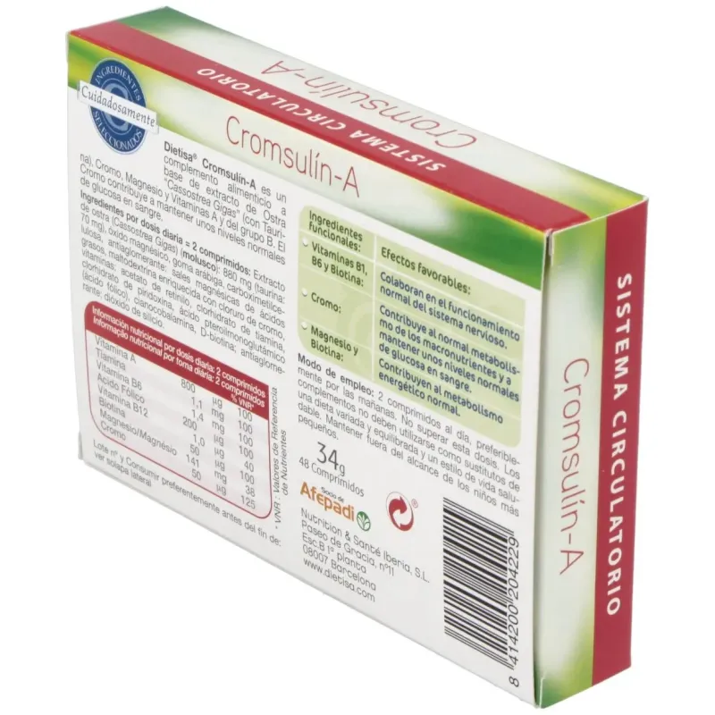 Cromsulin a (diabetes) 48comp | Farmacia Barata Cromsulin a (diabetes) 48comp | Farmacia Barata