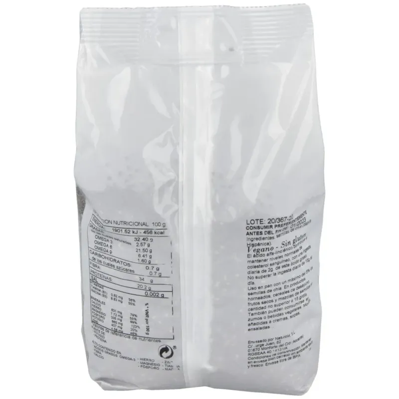Naturcid chía semillas eco 500g | Farmacia Barata