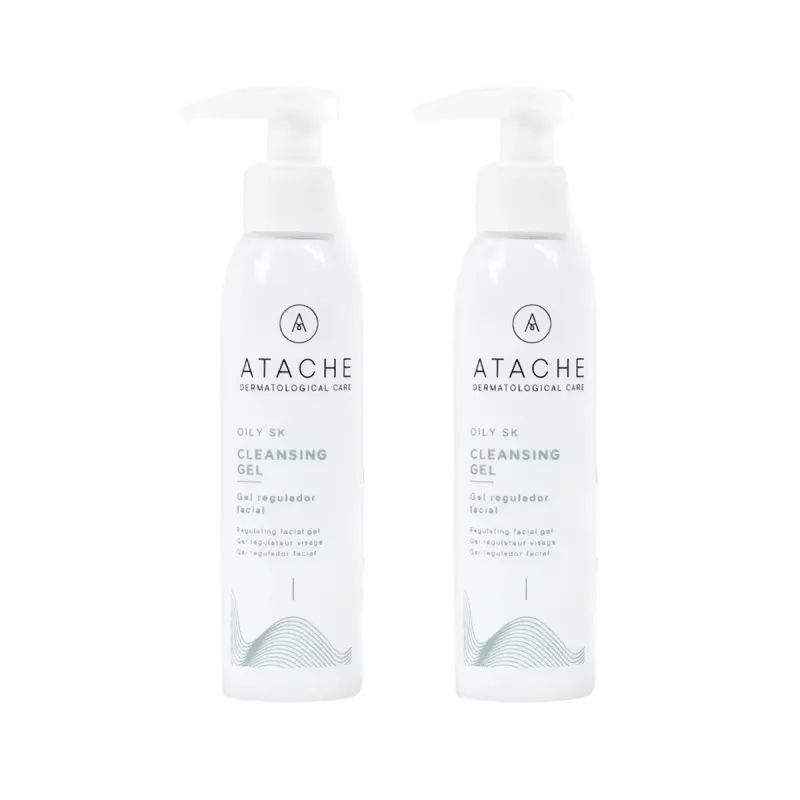 Atache Oily SK Cleansing Gel Piel Grasa Duplo 2x115 ml | Farmacia Barata