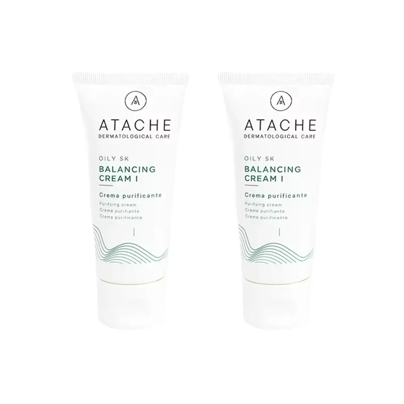 Atache Oily SK Balancing Cream I Duplo 2x50 ml | Farmacia Barata Atache Oily SK Balancing Cream I Duplo 2x50 ml | Farmacia Barata