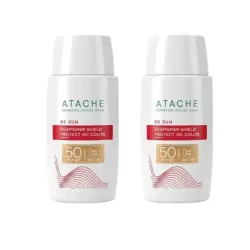 Atache Despigmen Shield Protect SPF50 con Color Duplo, 2x50 ml