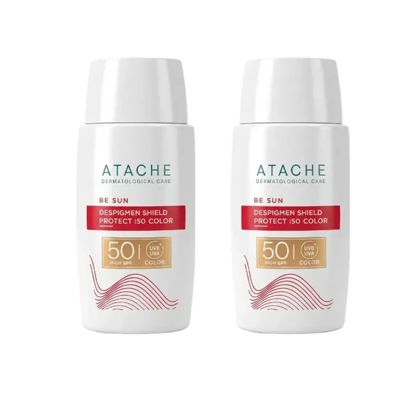 Atache Despigmen Shield Protect SPF50 con Color Duplo 2x50 ml | Farmacia Barata