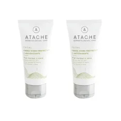 Atache CVital Crema Hidro-Protectora y Antioxidante Piel Seca Duplo, 2x50 ml